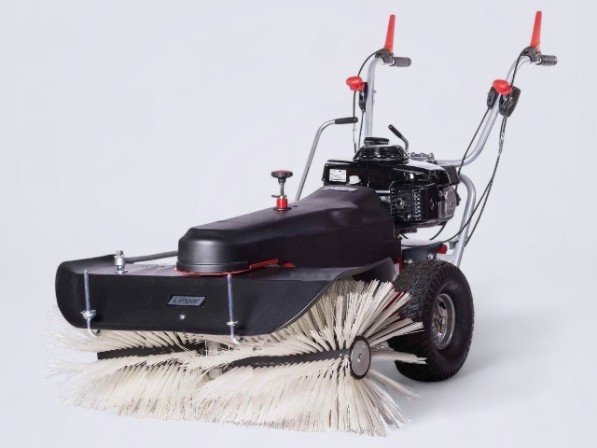 Veegmachine met Honda motor en roterende borstel