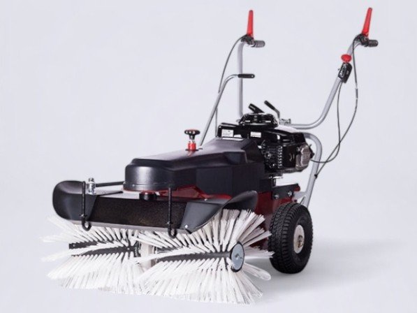 Veegmachine met Honda motor en roterende borstel