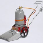 Thermische onkruidbrander met propaangasfles