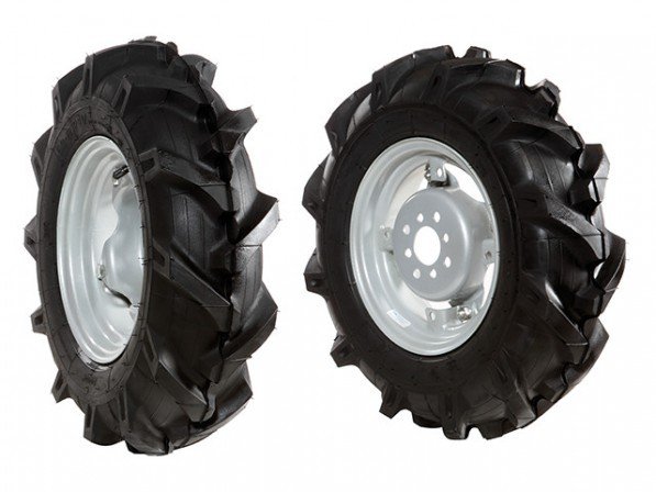 Paar wielen 5.00x10" voor MC3300 vooraanzicht