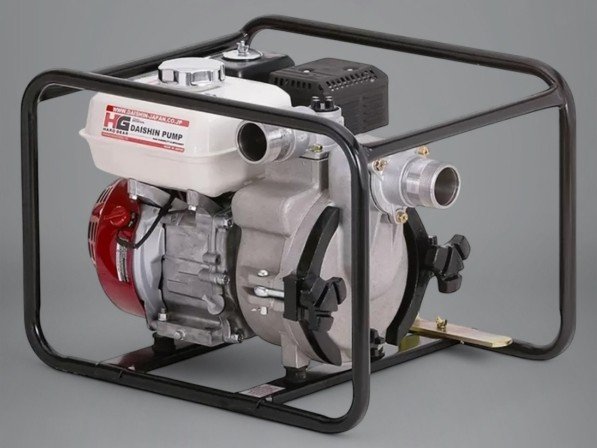 Waterpomp 2 inch met Honda GX160 motor in stalen frame