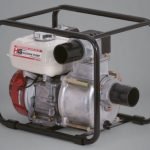 Waterpomp 3 inch met Honda GX160 motor in zwart frame