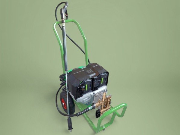 Koudwater hogedrukreiniger met EGO Power+ 56V accu motor, trolley
