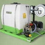Polyvalente sproeigroep met EGO Power+ 56V accu motor - inhoud 300 liter - pomp 32 l/min - 40 bar