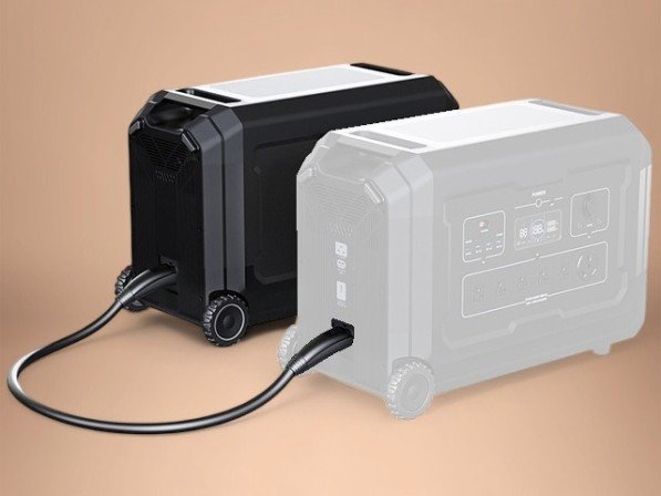 Uitbreidingsbatterij voor de S5 mobiele accu stroomgroep in zwart en wit