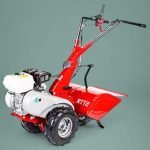 Tweewielige trekker RTT 2 met motor Honda GP160 OHV - 1 versnelling vooruit + 1 achteruit - bakfrees 50 cm