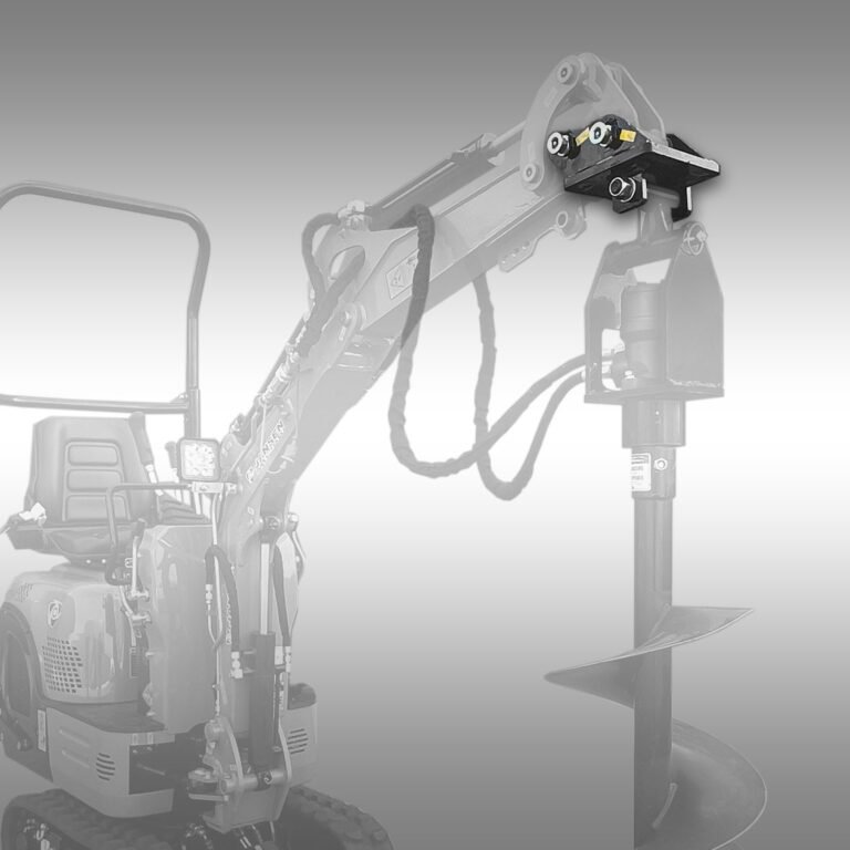 Jansen MB-800 minigraver met Jansen HBG-1500 hydraulisch boorapparaat en adapter