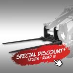 Balenprikker voor compacte lader Jansen KL-200 in actie, speciale aanbieding