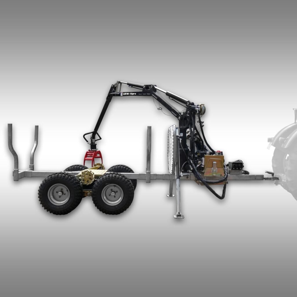 Jansen Bomentransportaanhanger HRW-15pro, verzinkt, incl. laadkraan