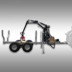 Jansen HRW-15pro boomtransportaanhanger met laadkraan