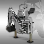 Jansen BHSM-175 graafmachine met 300 mm graafbak, zijaanzicht