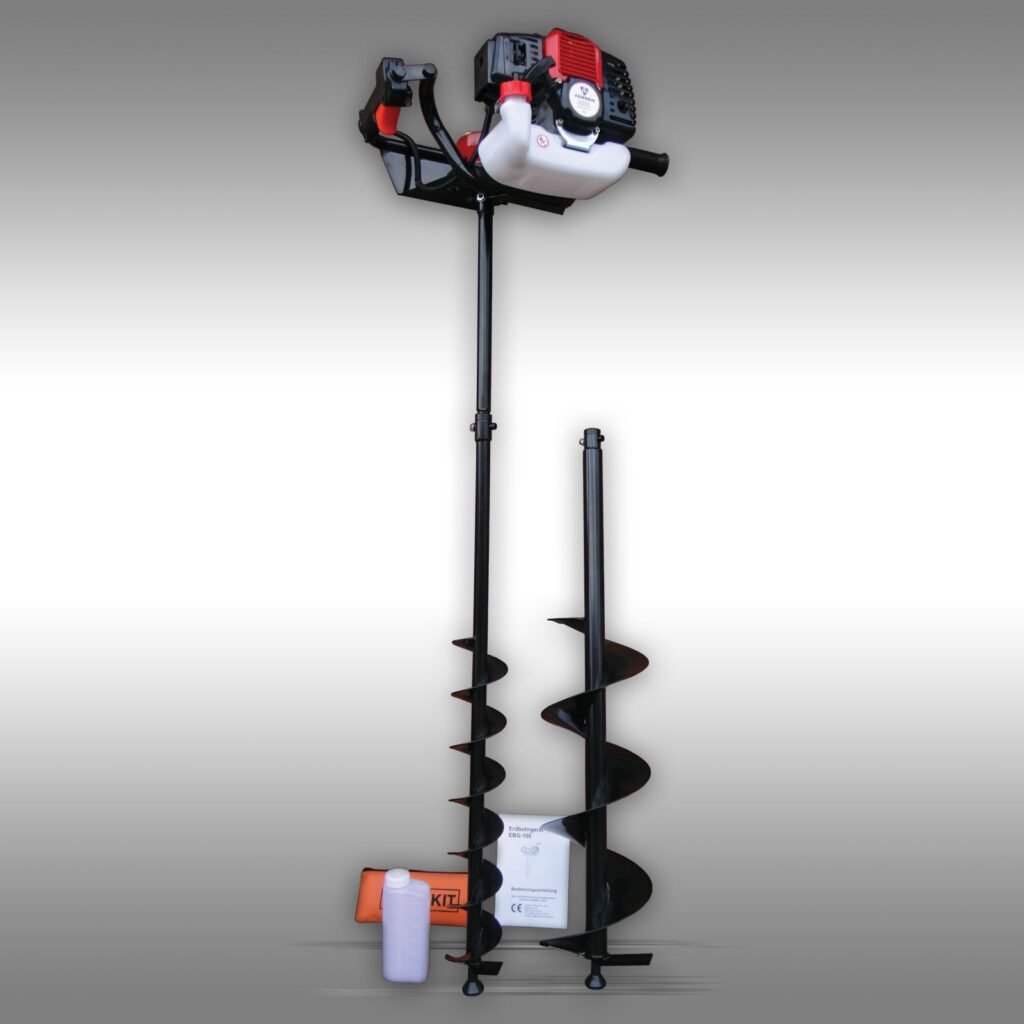 Jansen Grondboor EBG-100, met 100 & 200mm boor, 3 PK