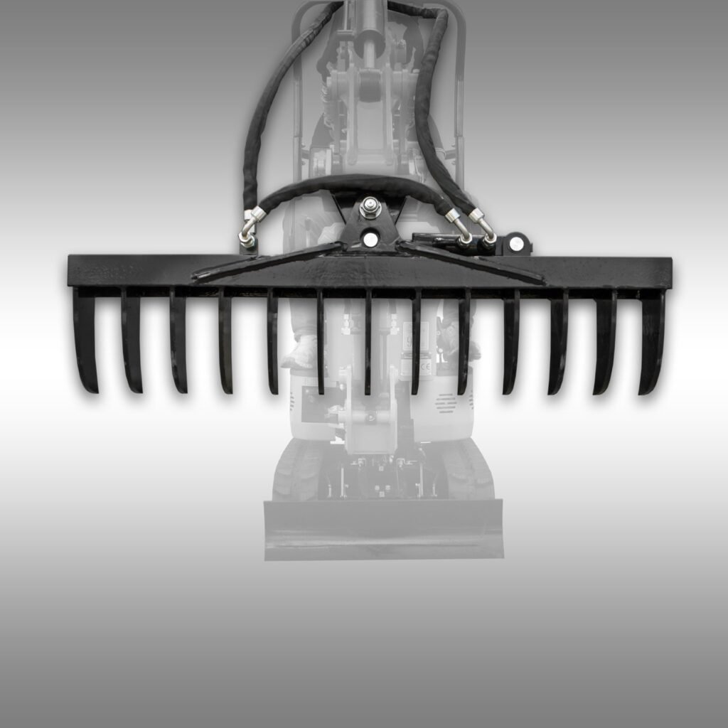 Jansen Hark voor Minigraver MB-800, hydraulisch zwenkbaar