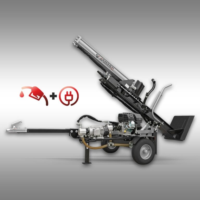 Jansen HS-20H110K-V2 houtklover met benzine en elektrische motor