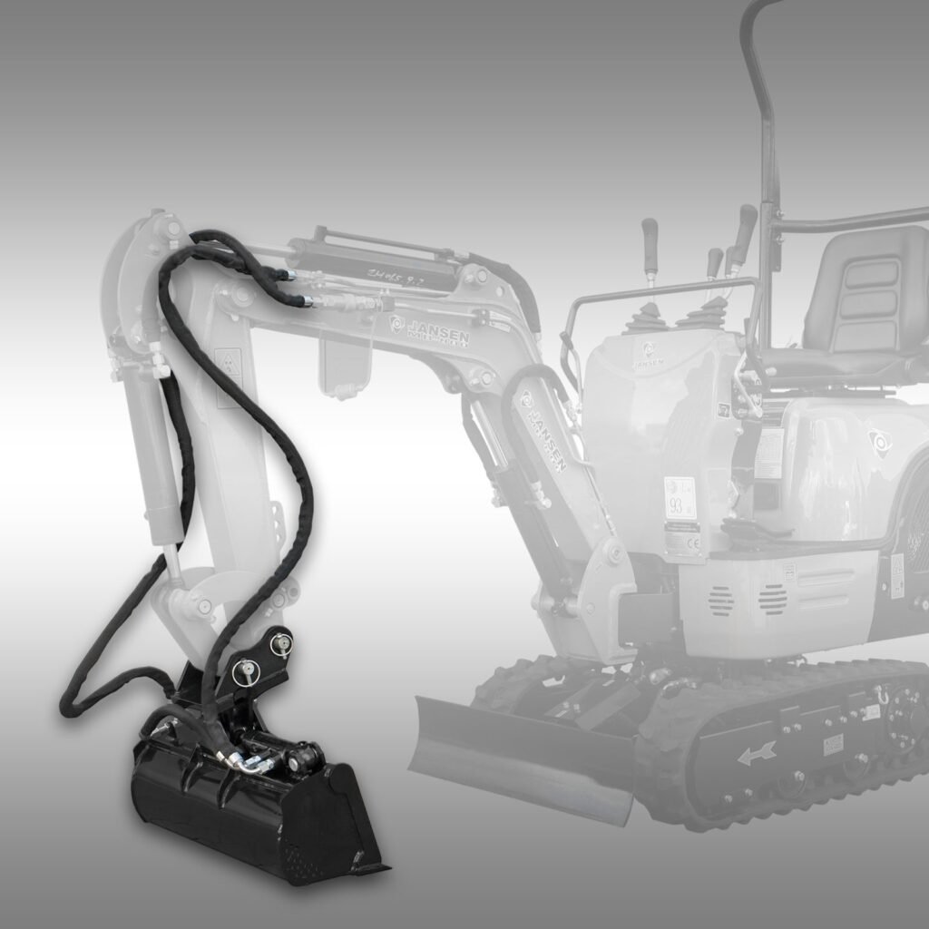 Jansen Kantelbak voor Minigraver MB-800, hydraulisch