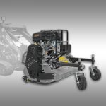 Jansen BMM-100_KL-200 frontklepelmaaier met benzinemotor en maaieenheid