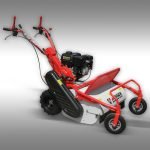 Klepelmaaier Jansen HSM-60, handmaaier, grasmaaier, mulchmaaier in detail.