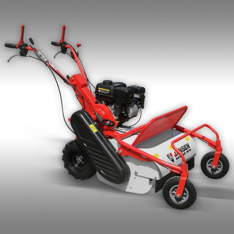 Klepelmaaier Jansen HSM-60, handmaaier, grasmaaier, mulchmaaier in detail.