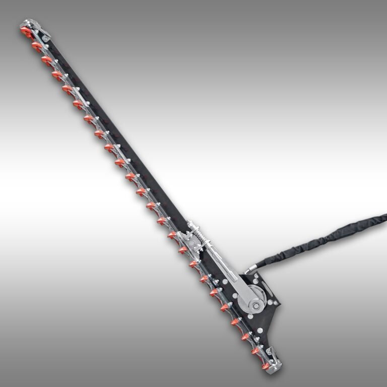 Hydraulische maaibalk Jansen FMB-180 in een overzicht, ideaal voor bermen en heggen.