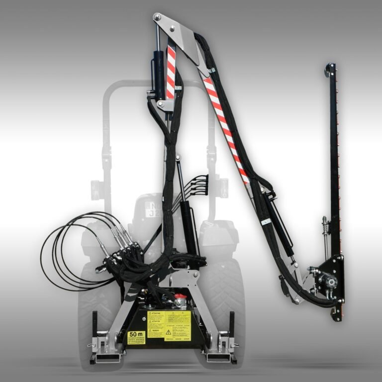 Hydraulische maaibalk Jansen HMB-180 bermmaaier, heggenschaar vooraanzicht