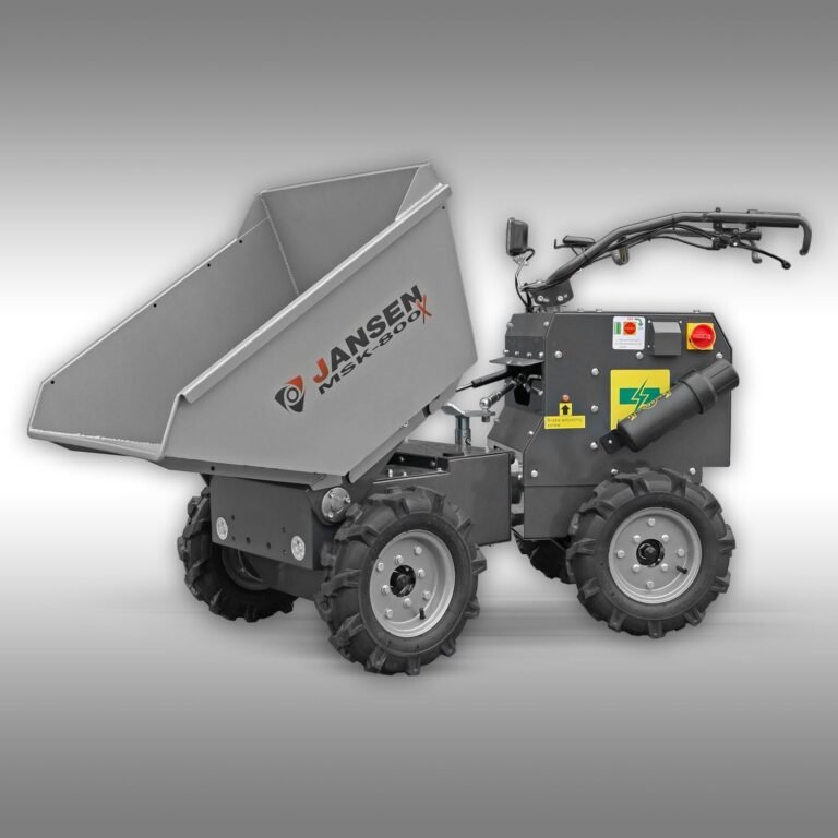 Jansen MSK-800X elektrische motorkruiwagen, 4x4 minidumper