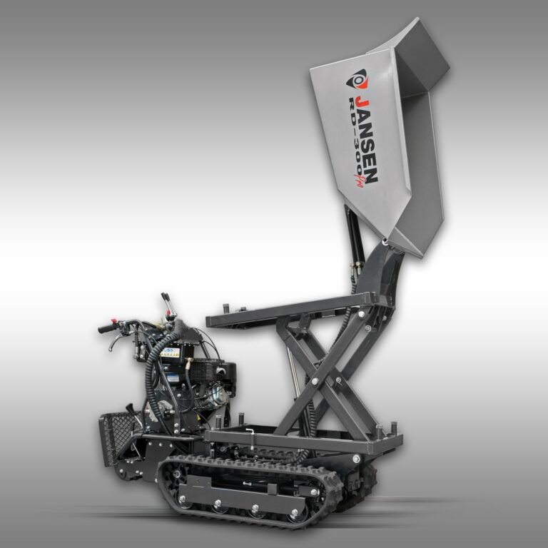 Jansen RD-300pro rupsdumper met hydraulische kiepbak en hoogkipsysteem