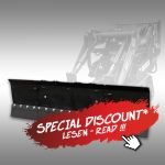 Schuifblad voor compacte lader Jansen KL-200, skid steer, multilader met speciale korting