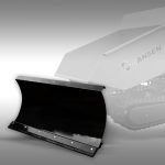 Sneeuwschuiver voor Jansen RD-serie rupsdumpers in zwart