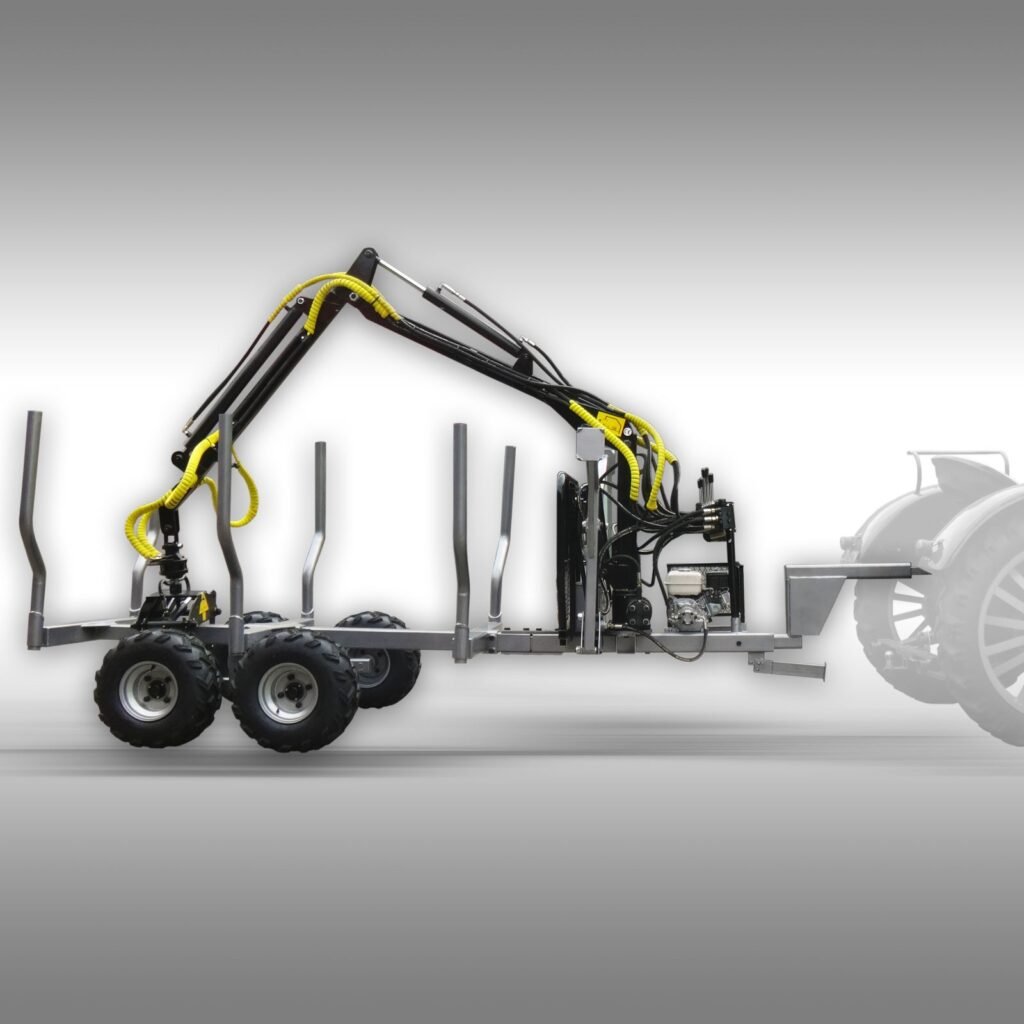 Jansen Transportaanhanger HRW-30, met laadkraan