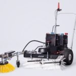 Veegmachine 70/110 cm - batterij 24 Volt - 50 AH - 1 versnelling vooruit - borstel ø 25 cm - zijborstel rechts