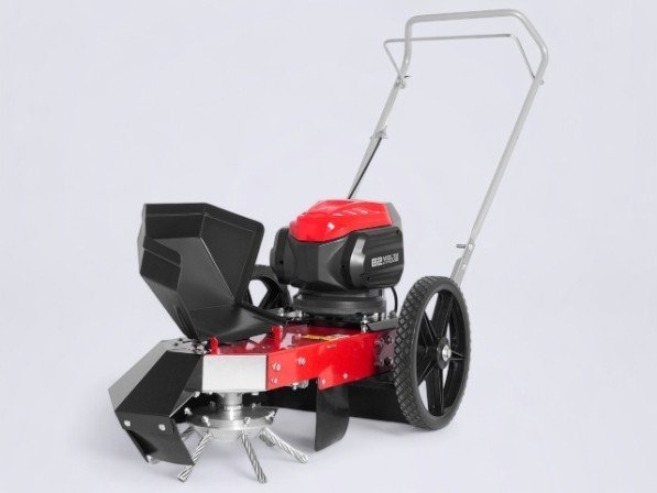 Onkruidborstel 40 cm met CRAMER Powerhead 82V accumotor - complete machine aanzicht