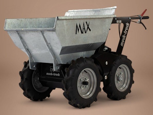 MAX-GALV transporter met Honda GXV160 OHV motor - max. 350 kg - 4X4 - verzinkte laadbak