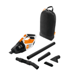 STIHL SEA 20 handstofzuiger met accessoires en opbergtas