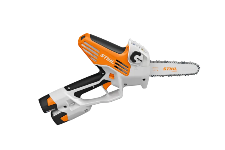 STIHL GTA 40 kettingzaag, zijaanzicht.