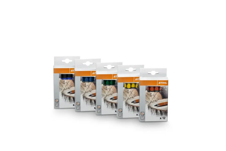 STIHL Markeerkrijt PRO, geel, krijtjes in verpakking