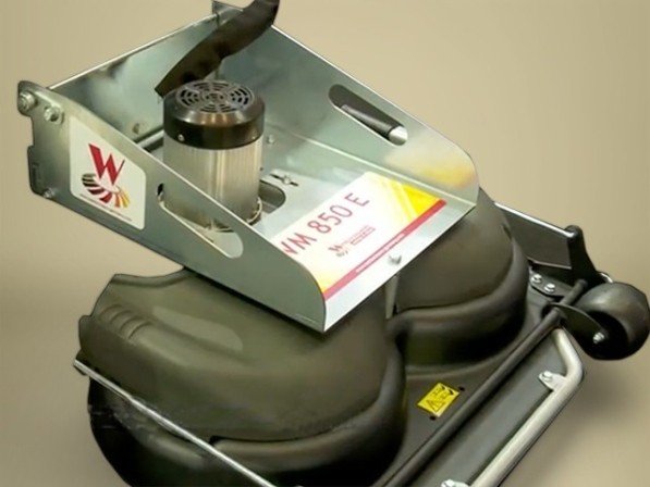 Detailopname van de mulching grasmaaier WM 850 E